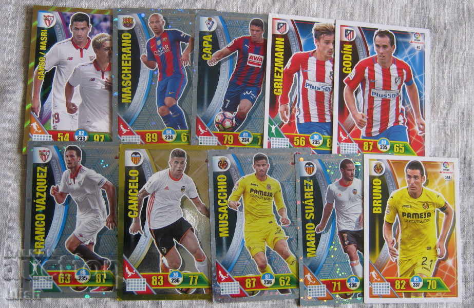 72 pcs. Panini football stickers Panini 2016-2017 - 5 72 pcs. Panini football stickers Panini 2016-2017 - 5