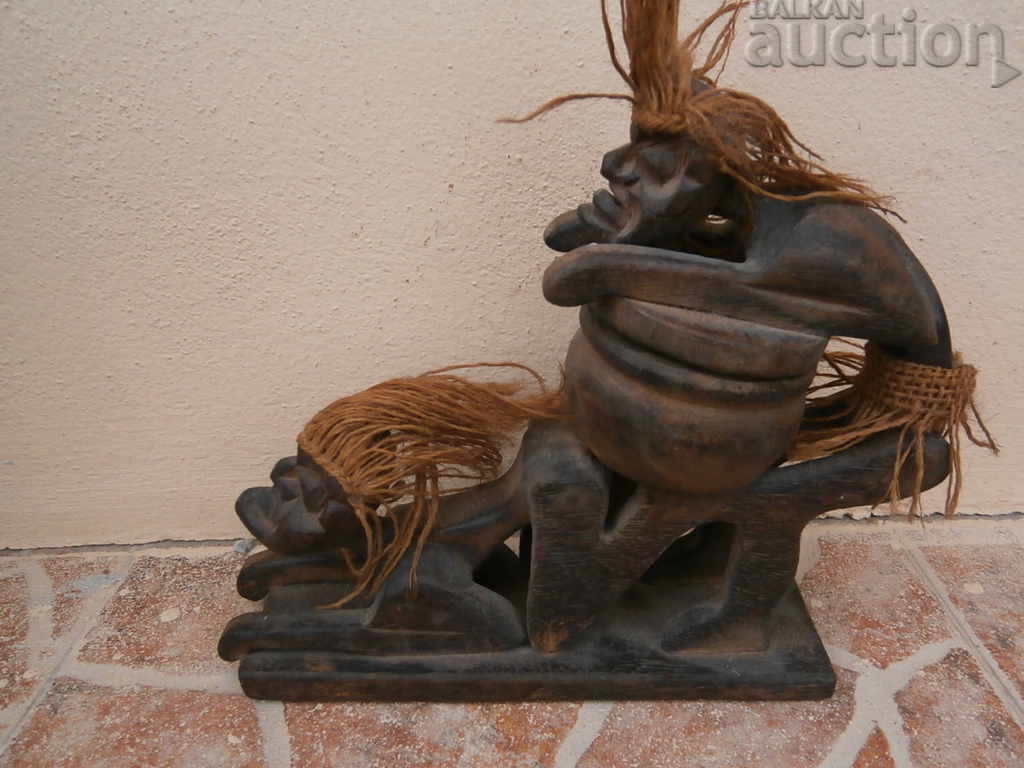 Auction wooden african figure figures handmade Auction wooden african figure figures handmade