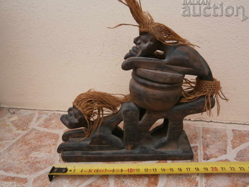 wooden african figure figures handmade - 6 wooden african figure figures handmade - 6