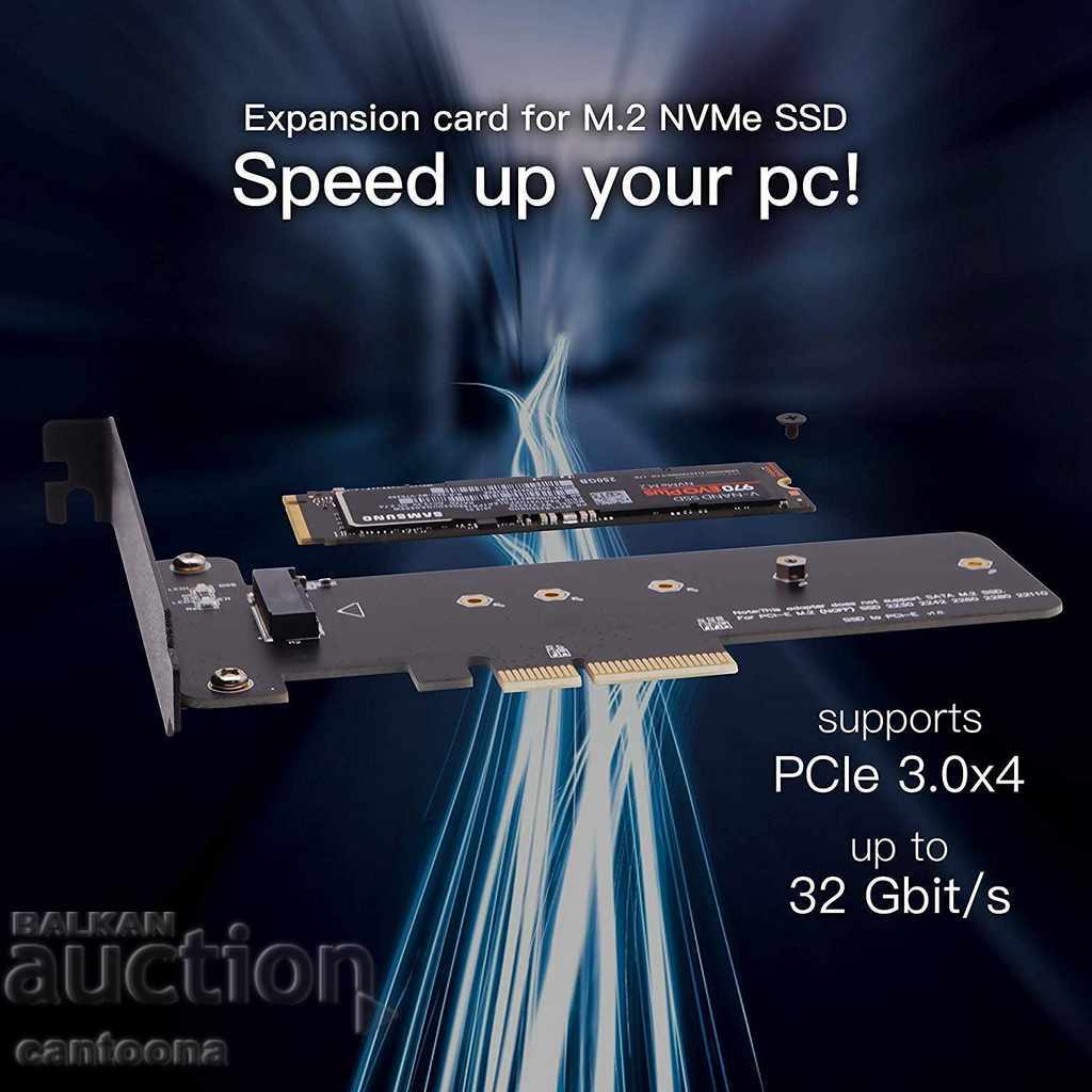 PCI Express M.2 SSD NGFF PCIe card to PCIe 3.0 x4 adapter with price 15.98 BGN | € 8.17 PCI Express M.2 SSD NGFF PCIe card to PCIe 3.0 x4 adapter with price 15.98 BGN | € 8.17
