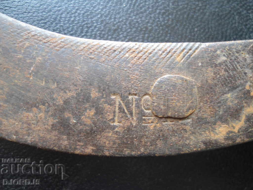 Old wrought sickle, marking with price 3.00 BGN | € 1.53 Old wrought sickle, marking with price 3.00 BGN | € 1.53