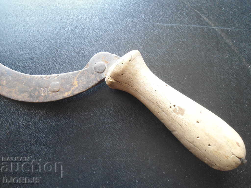 Auction Old wrought sickle, marking Auction Old wrought sickle, marking