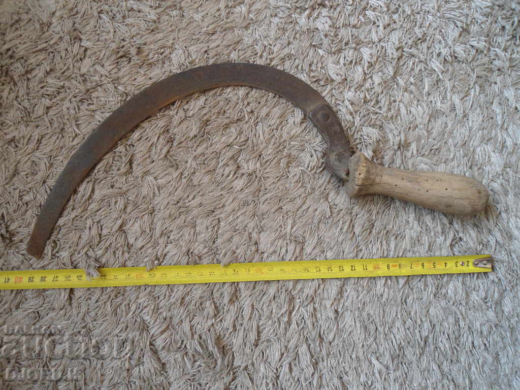 Old wrought sickle, marking - 7 Old wrought sickle, marking - 7