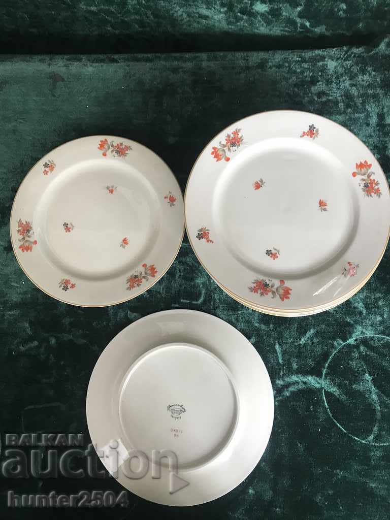 Plates - 10 pcs., Fine porcelain, 20 cm, Germany