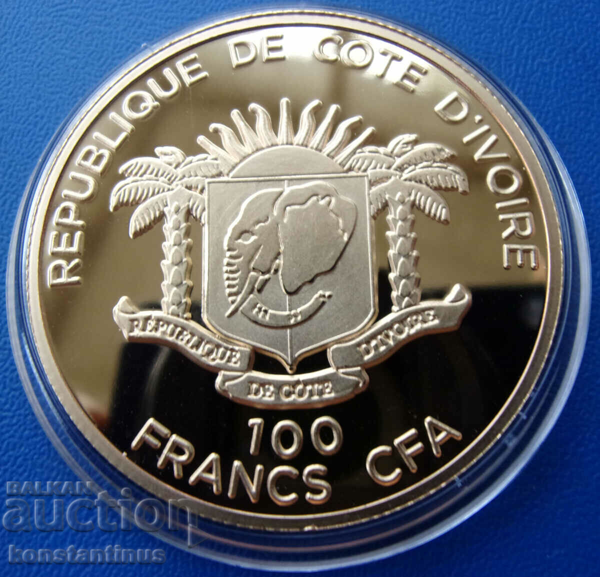 Ακτή Ελεφαντοστού 100 Φράγκα 2012 - 2000 τεμ. ΑΠΟΔΕΙΞΗ UNC Σπάνιο με τιμή € 43.46 | 85.00 BGN
