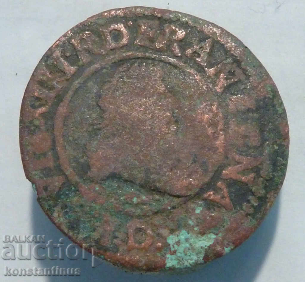 France Louis XIII 2 Tournai 1634 D Rare