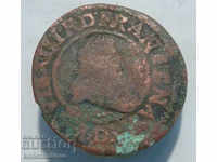 France Louis XIII 2 Tournai 1634 D Rare