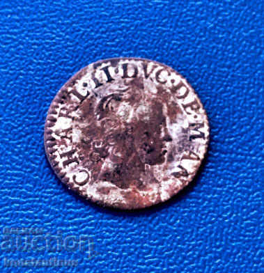 France Charles II 2 Tournai 1652 A Rare