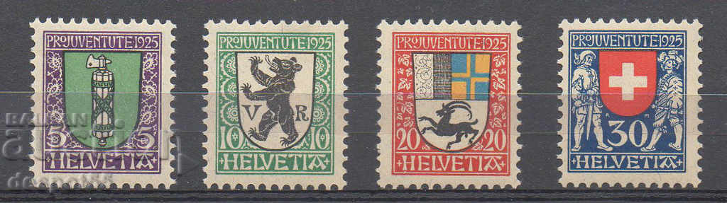 1925. Швейцария. PRO JUVENTUTE - Герб.