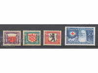 1928. Switzerland. PRO JUVENTUTE- Coat of arms and Henri Dunant, 1828-1910