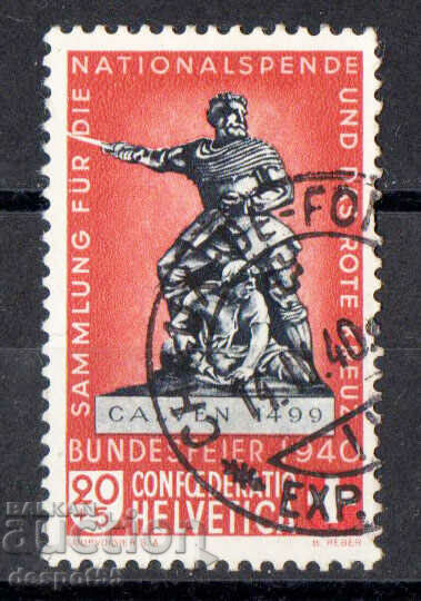 1940. Elveţia. Pro Patria - Monumente.