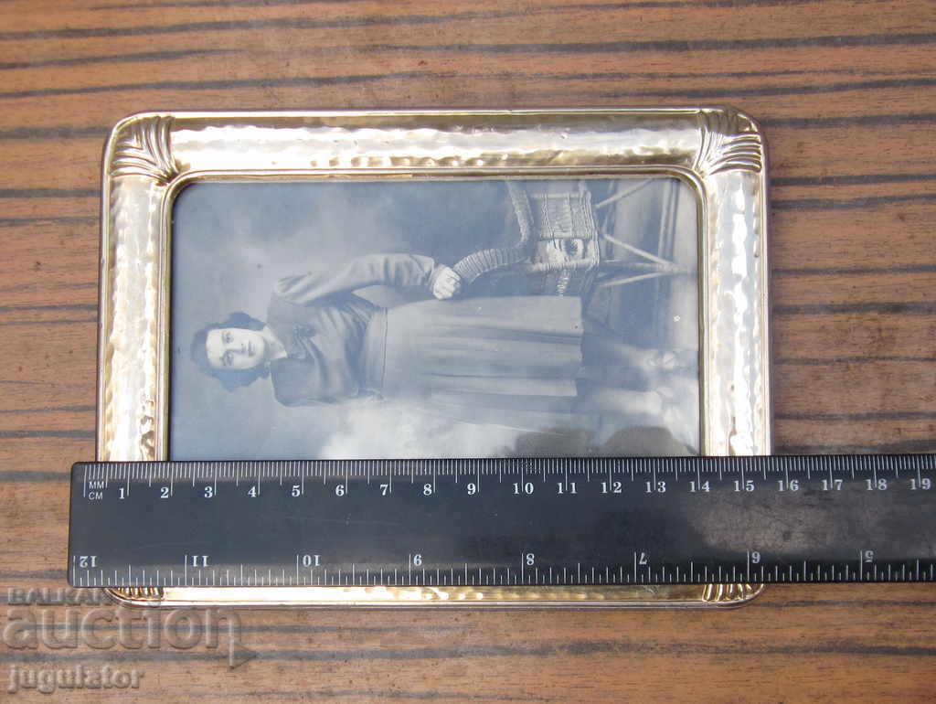 old retro tabletop silver photo frame with 925 silver - 7