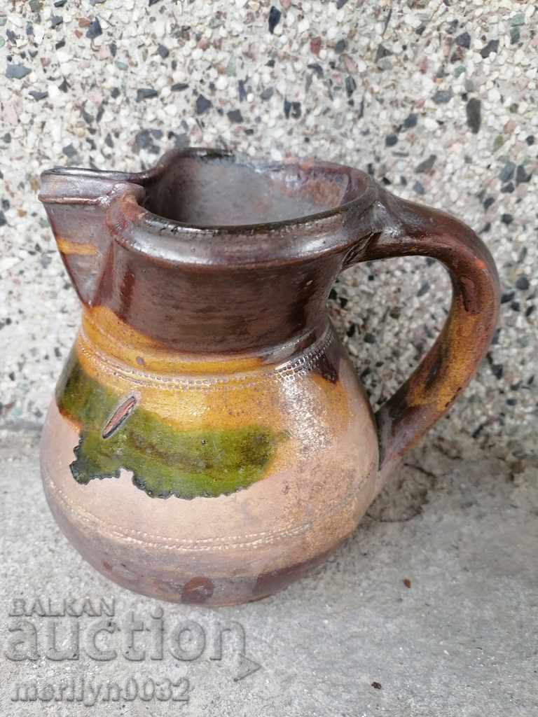 Доставка на Старинен глинен крондир, каничка, керамика, кана, гърне Доставка на Старинен глинен крондир, каничка, керамика, кана, гърне