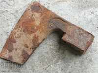 Old ax with sickle and hammer stamp, chopper ax without hoe