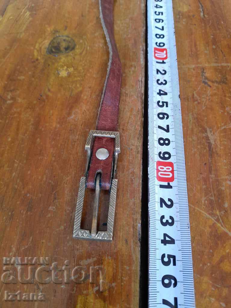 Auction Old women's leather belt Auction Old women's leather belt