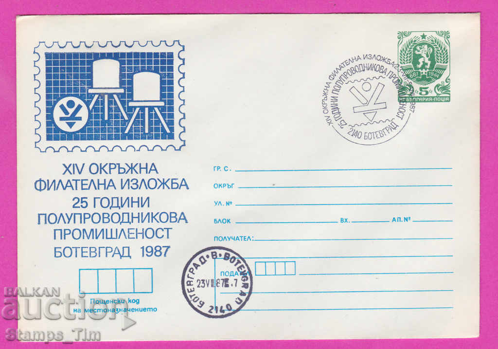 269884 / Bulgaria IPTZ 1987 Botevgrad Philatelic exhibition