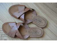 Women's leather slippers No.40