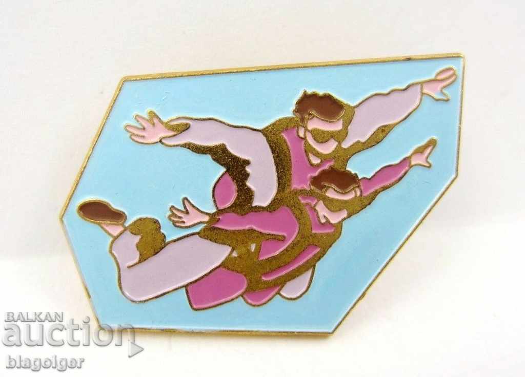 PARACHUTISM-TANDE JUMP-RARE SIGN with price 7.77 BGN | € 3.97