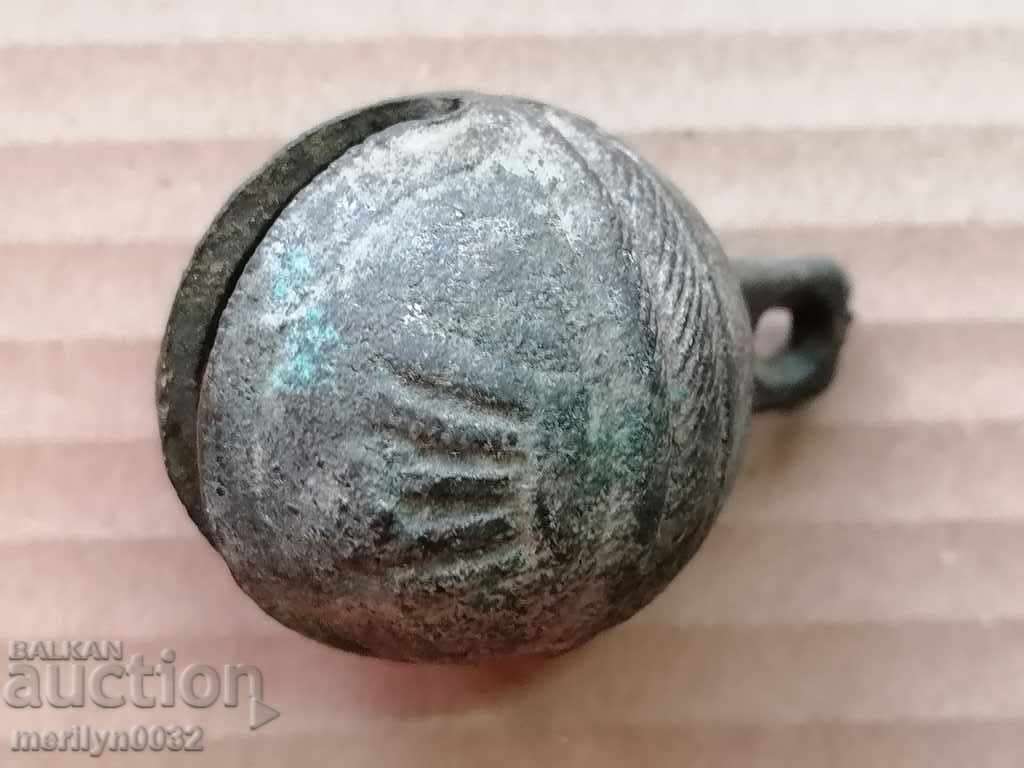 Χάλκινο κουδούνι καροτσιού τύπου «παξιμάδι» - 19ος αιώνας με τιμή 39.00 BGN | € 19.94