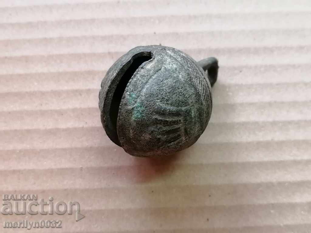 Δημοπρασία Χάλκινο κουδούνι καροτσιού τύπου «παξιμάδι» - 19ος αιώνας