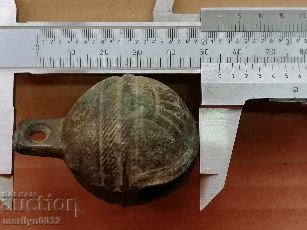 Χάλκινο κουδούνι καροτσιού τύπου «παξιμάδι» - 19ος αιώνας - 5