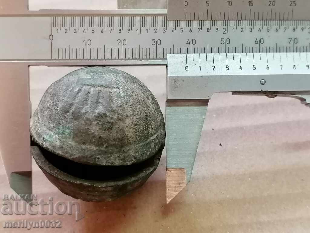 Χάλκινο κουδούνι καροτσιού τύπου «παξιμάδι» - 19ος αιώνας - 6