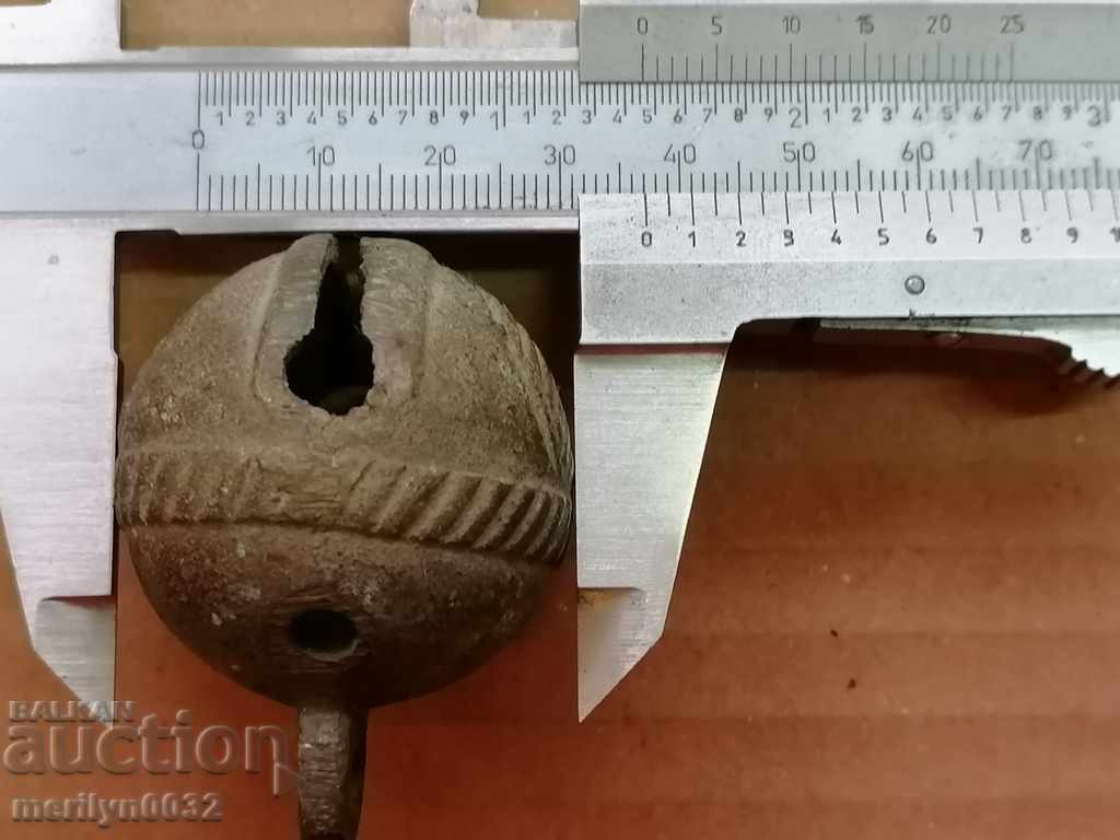 Bronze "nut" type horse cart bell - 19th century - 6 Bronze "nut" type horse cart bell - 19th century - 6