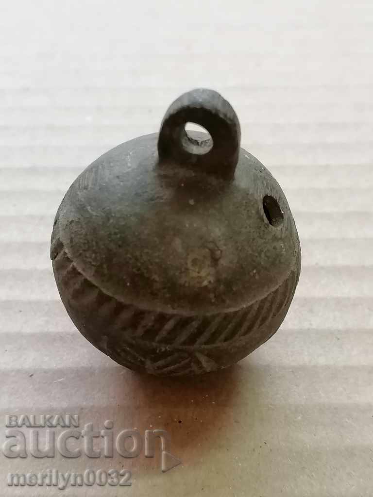 Bronze "nut" type horse cart bell - 19th century - 7 Bronze "nut" type horse cart bell - 19th century - 7