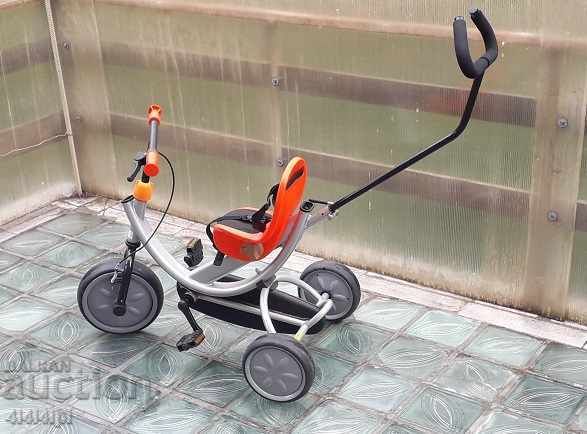 Roată pentru copii - triciclu cu mâner