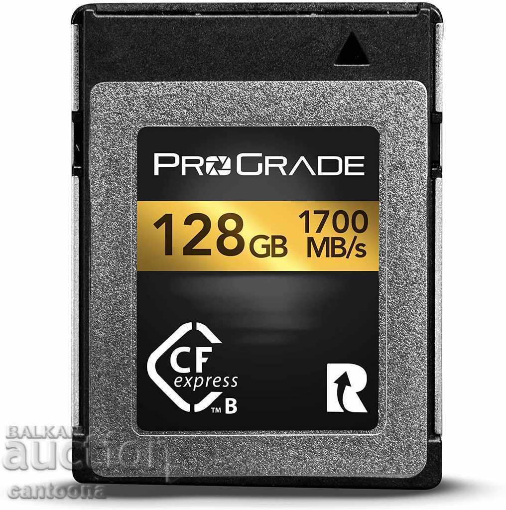 128 GB CFEXPRESS ™ 2.0 TYPE B MEMORY CARD, speed 1700 MB / s,