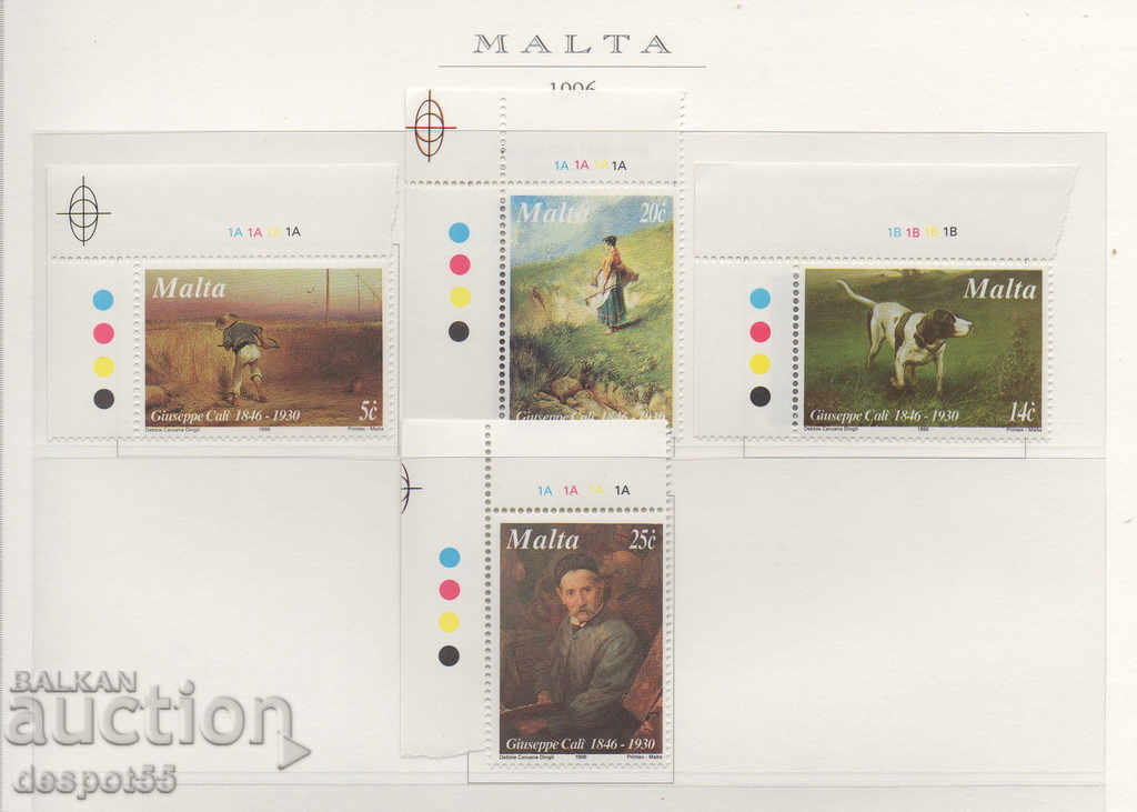1996. Малта. 150 г. от рождението на Джузепе Кали, 1846-1930