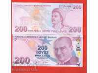 TURKEY TURKEY 200 Pounds issue 2009 - 2020 SERIES D NEW UNC