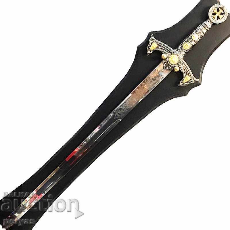 cross sword SILVER & GOLD 0501 with wall mount with price 149.50 BGN | € 76.44 cross sword SILVER & GOLD 0501 with wall mount with price 149.50 BGN | € 76.44