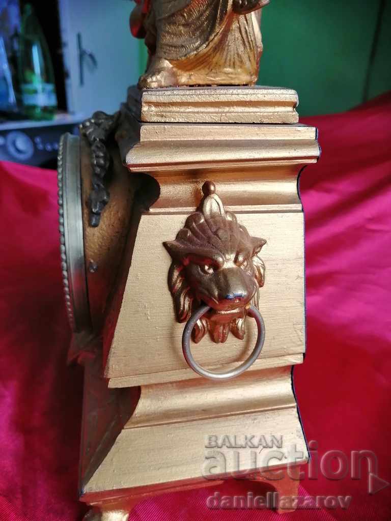 Auction  Beautiful Old French BAROQUE Fireplace Clock