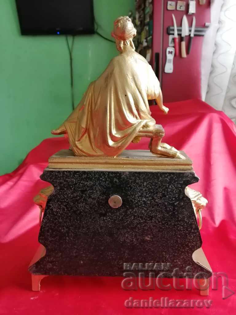 Beautiful Old French BAROQUE Fireplace Clock - 6