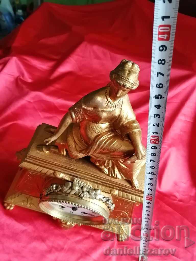 Beautiful Old French BAROQUE Fireplace Clock - 7