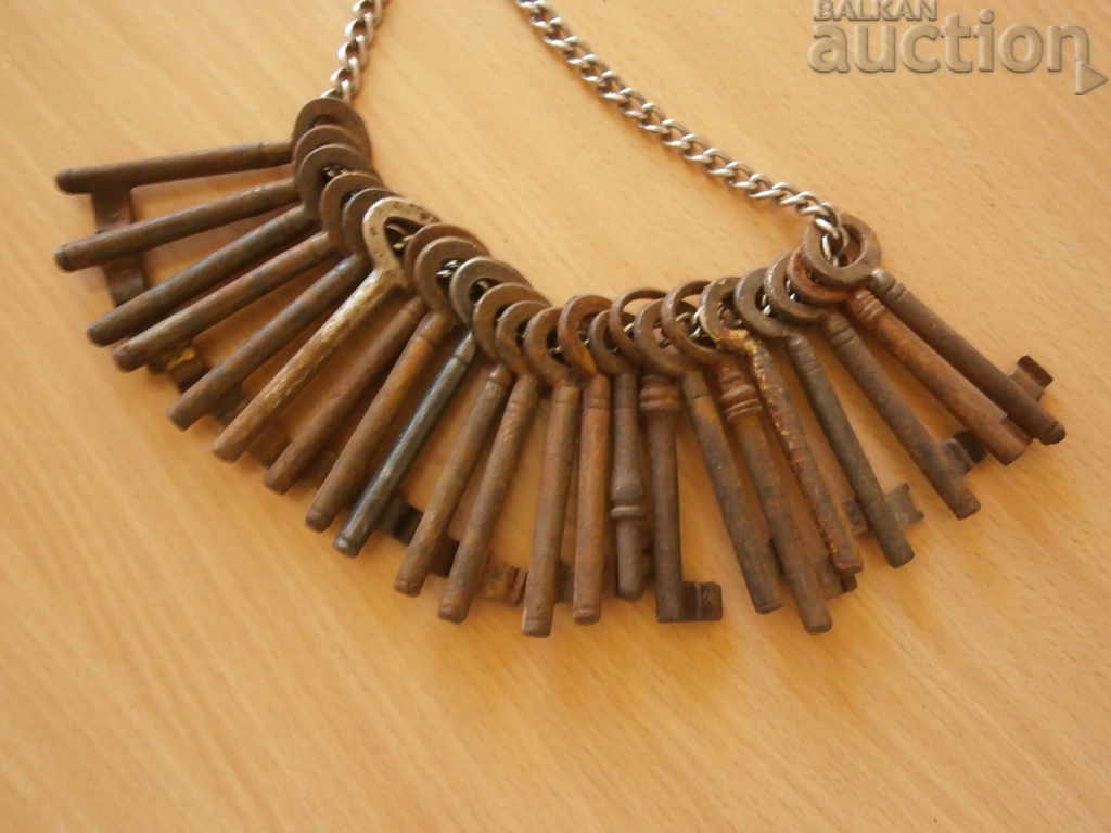 Antique key lock latch lot 22 pieces - 5 Antique key lock latch lot 22 pieces - 5