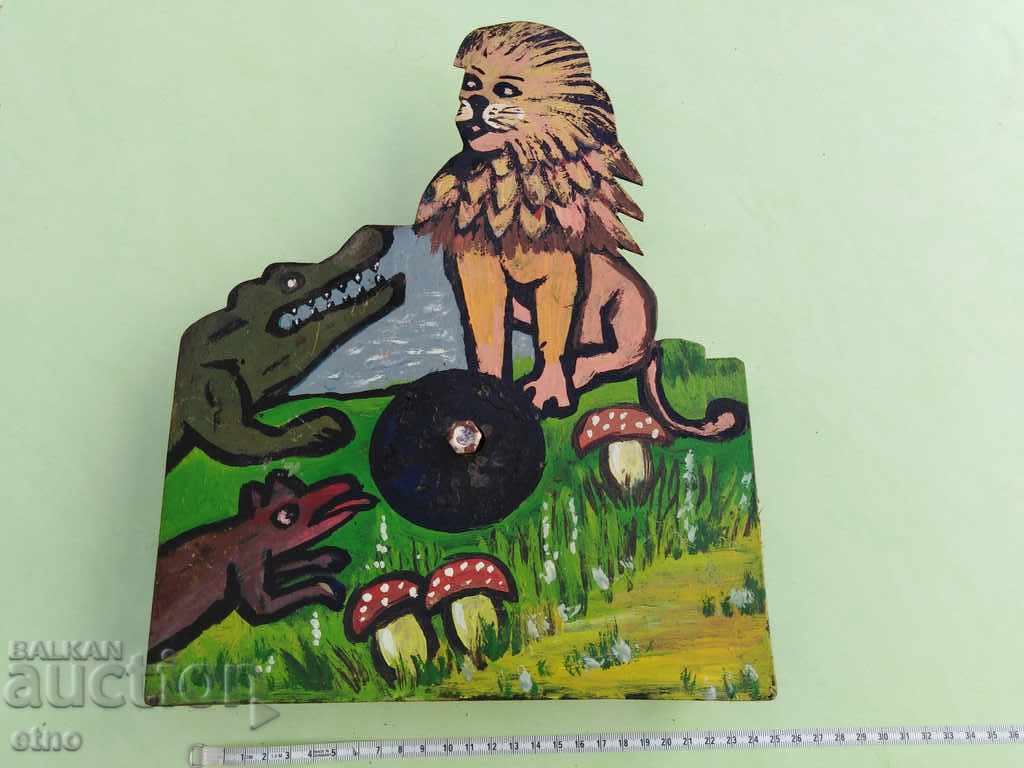 РЕТРО МЕХАНИЧНА МИШЕНА ОТ СТРЕЛБИЩЕ ОТ 80-ТЕ ГОДИНИ, играчка