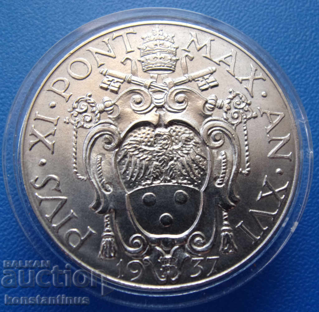 Vatican City 2 Leary 1937 UNC Rare with price € 17.90 | 35.01 BGN Vatican City 2 Leary 1937 UNC Rare with price € 17.90 | 35.01 BGN