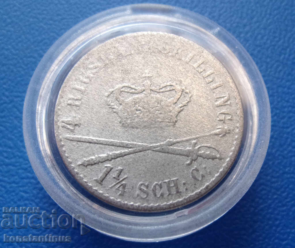 Δανία 4 Ικανότητα 1842 Πολύ σπάνια με τιμή € 23.01 | 45.00 BGN