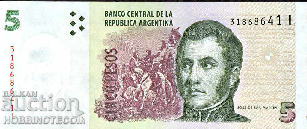 ARGENTINA ARGENTINA 5 Peso issue - issue 2003 series I UNC
