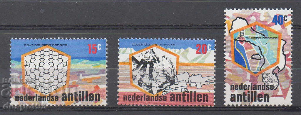 1975. Netherlands Antilles. Salt industry.
