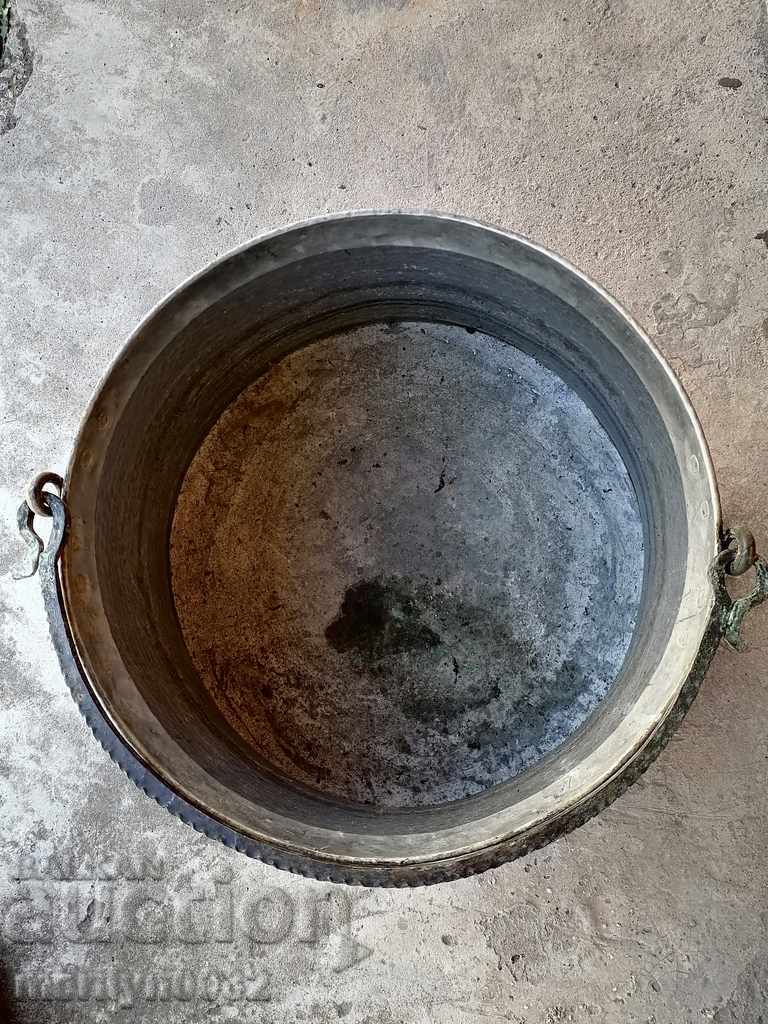 Old harania, copper vessel, large cauldron, copper, dustpan - 5 Old harania, copper vessel, large cauldron, copper, dustpan - 5