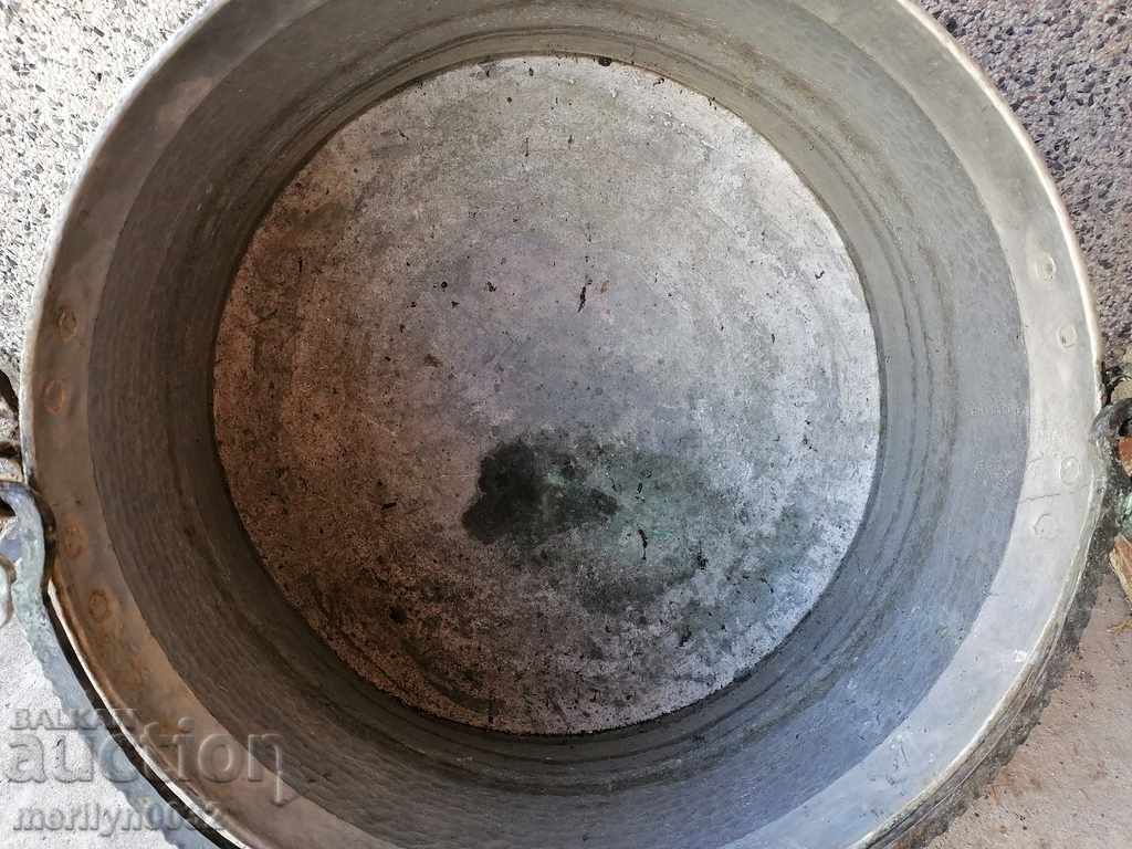 Old harania, copper vessel, large cauldron, copper, dustpan - 6 Old harania, copper vessel, large cauldron, copper, dustpan - 6