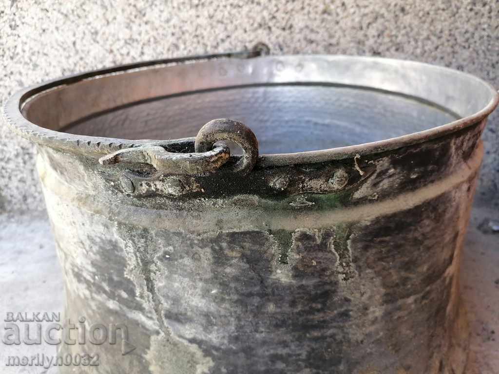 Old harania, copper vessel, large cauldron, copper, dustpan - 7 Old harania, copper vessel, large cauldron, copper, dustpan - 7