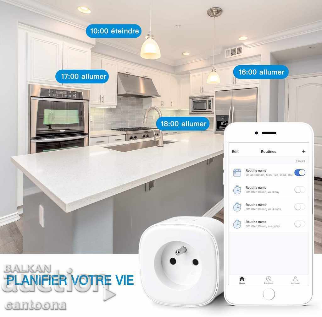 Auction  Meross Smart Wi-Fi Plug - Wi-Fi socket TYPE E, 3680W, 16A