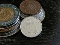 Coin - Ολλανδία - 25 σεντ 1972