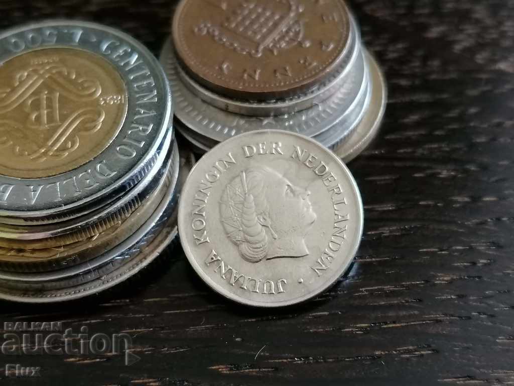 Monedă - Olanda - 25 de cenți 1968 cu preț 0.90 BGN | € 0.46 Monedă - Olanda - 25 de cenți 1968 cu preț 0.90 BGN | € 0.46