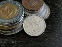 Monedă - Olanda - 25 de cenți 1960