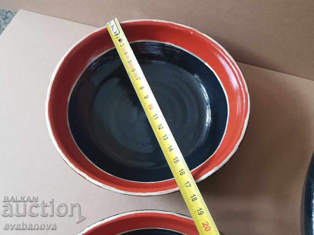 3 bowls Service ceramic excellent handmade - 6